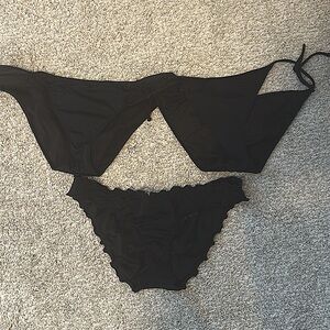 3 Black VS bikini bottoms
